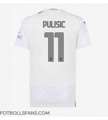 AC Milan Christian Pulisic #11 Replika Bortatröja Damer 2023-24 Kortärmad